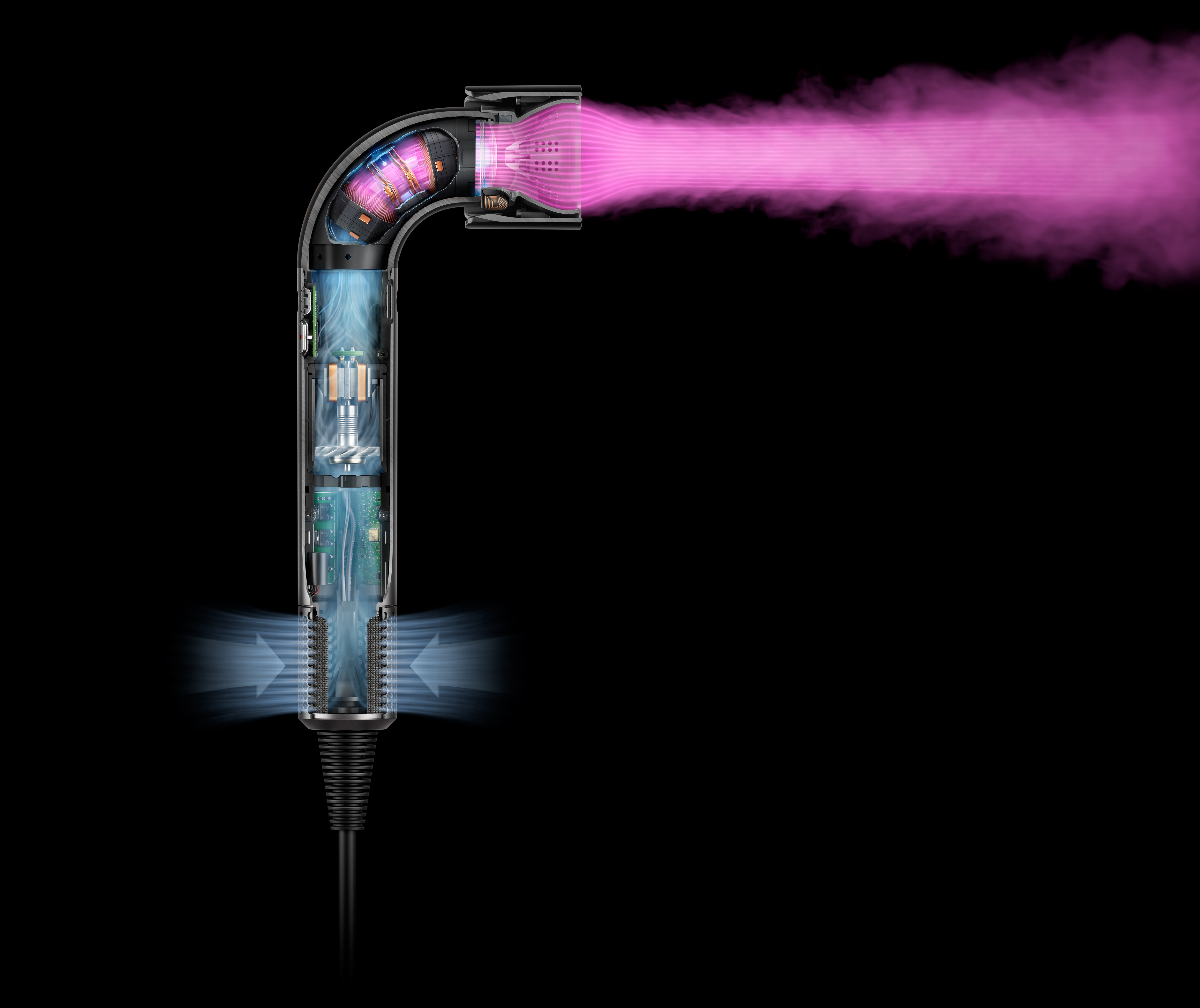 Poháněný motorem společnosti Dyson